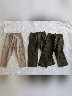 Old Navy Toddler Boys' Cargo Pants Lot Of 3 Size 3T